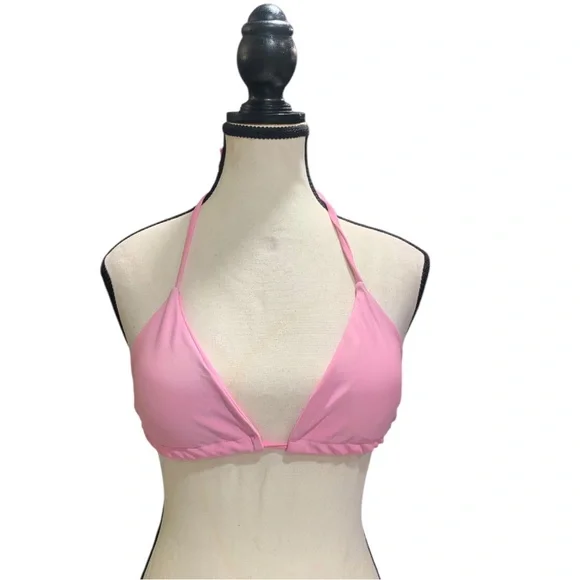 Pink Halter Bikini Top - Picture 4 of 9